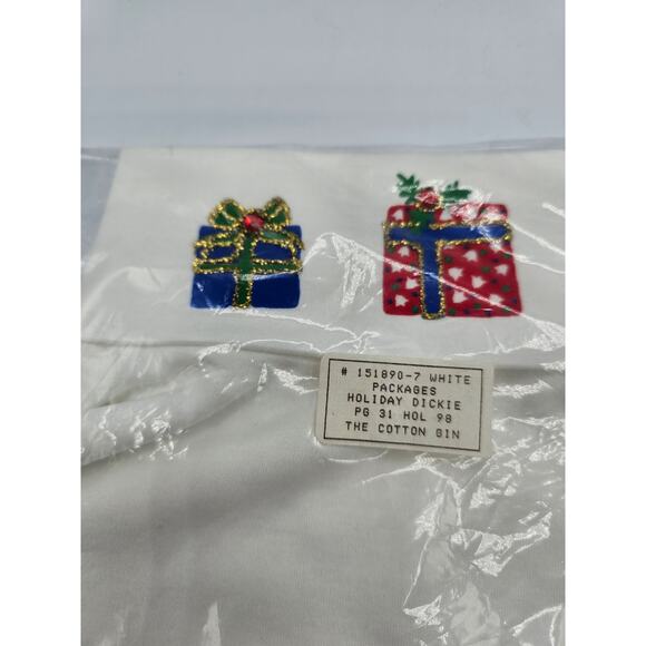 Vintage 1980s The Cotton Gin Holiday Dickie Christmas Presents NEW - Picture 3 of 5